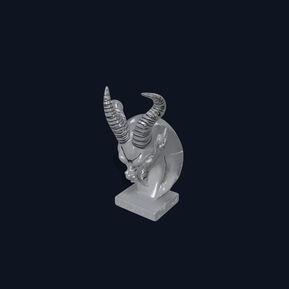 Elegant Black Marble Demon model pack